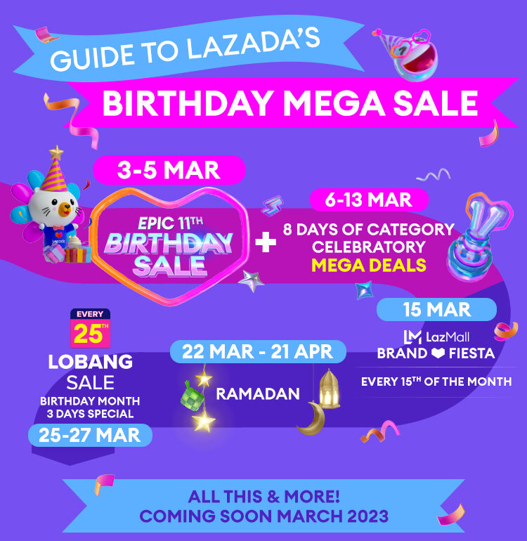 Guide to Lazada Birthday Mega Sale